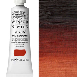 Winsor and Newton 37ml Transparent Maroon - Artists' Oil