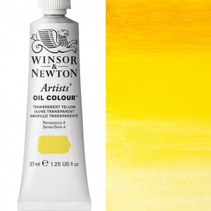 Winsor and Newton 37ml Transparent Yellow - Artists' Oil