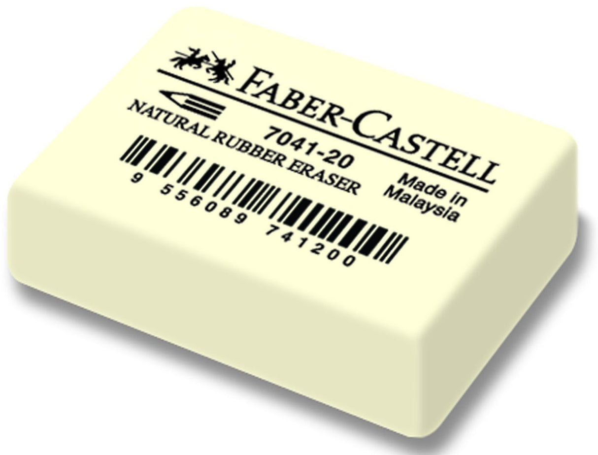 White Pencil Eraser Box Of 20