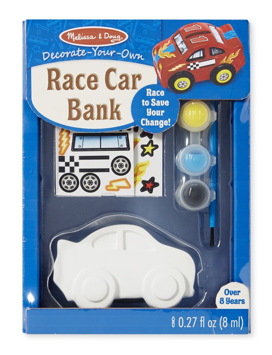 DECORATE A RACE CAR BANK