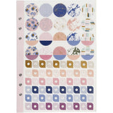 Sticker book, A5 150x210 mm, 1 pc, purple, gold, r