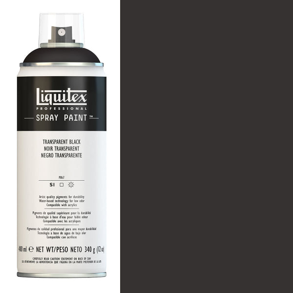 Liquitex Spray Paint - Transparent Black
