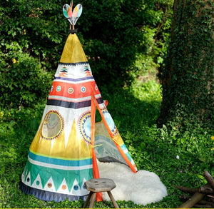 Djeco Play Tent Teepee Outdoor Tent for Kids