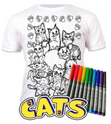 Splat Planet PYO T-Shirt: Cat (Size 3-4 Years)