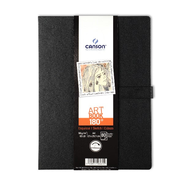 Canson - 180 Degree Book - 96gsm A4 - 80 sheets