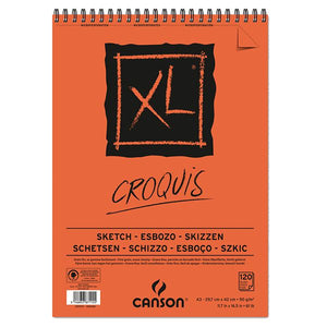 Canson - XL Sketching Spiral Pad - 90gsm A3 - 120 sheets