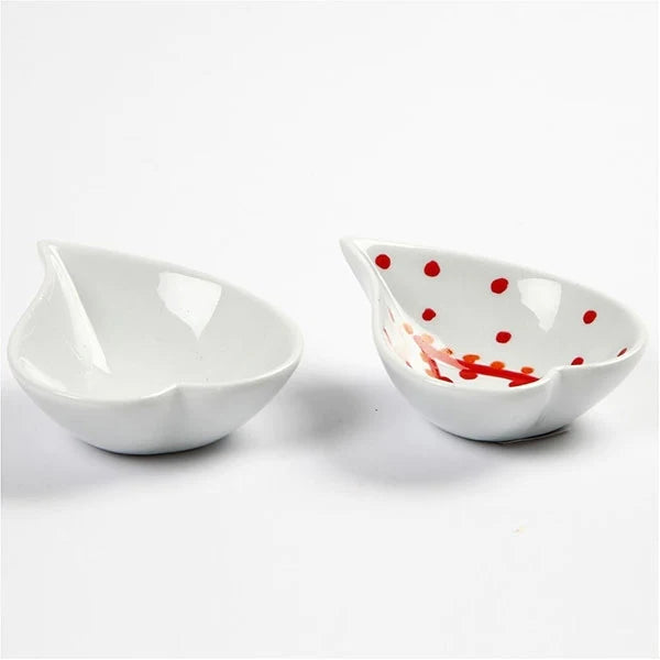 Porcelain Heart Shape Dish 8x2cm SINGLE