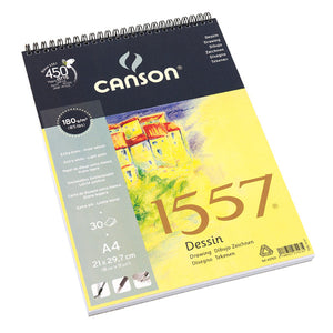 Canson - 1557 Sprial Pad - 180gsm A4 - 30 sheets