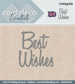 Card Deco Cutting Dies- Best Wishes