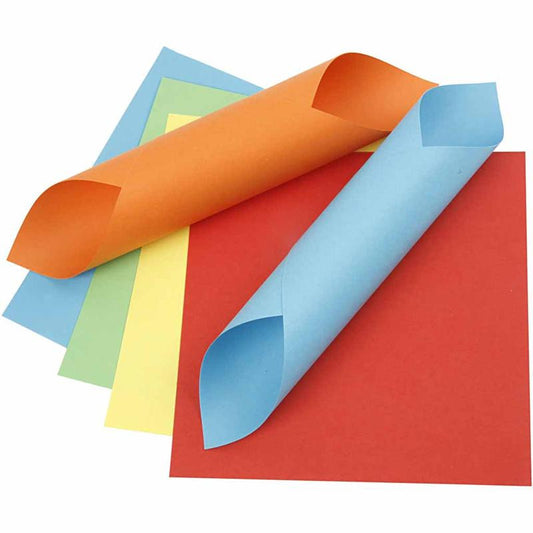 Origami Paper 15cm Plain Colours 50 asst