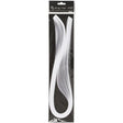 Quilling Paper Strips, black, grey, white, L: 78 cm, W: 5 mm, 120 g, 100 pc/ 1 pack