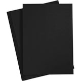 Card A4 210x297mm 180g - Coal Black (20 Sheets)