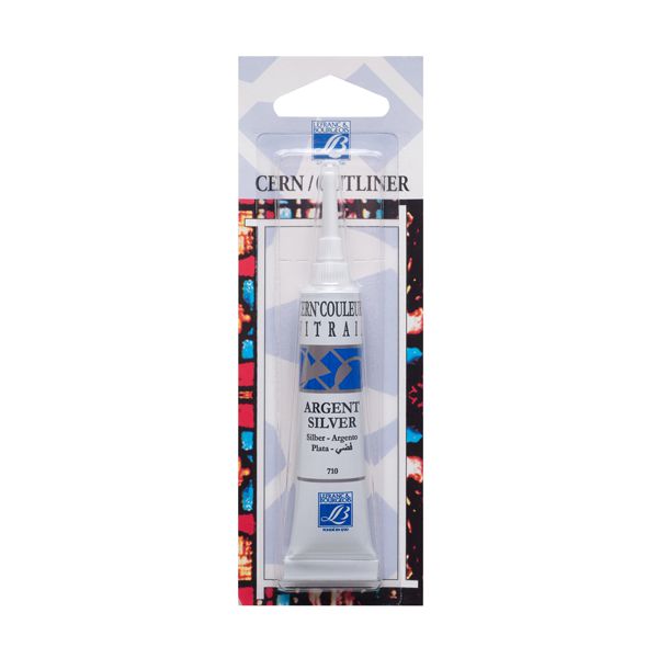 L&B Vitrail Cern 25Ml Tube Silver Outliner