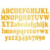 L&B STICKY STENCIL 15 X 30CM - ALPHABET