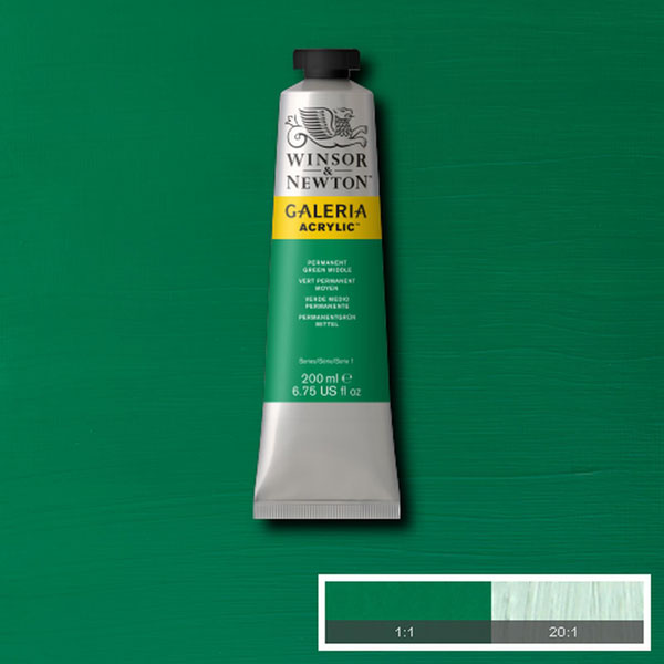 Galeria Acrylic Permanent Green Middle 200ml