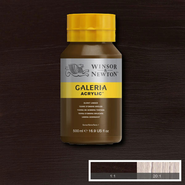 Galeria Acrylic Burnt Umber 500ml