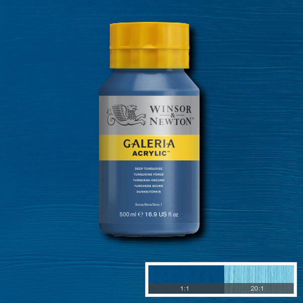 Galeria Acrylic Deep Turquoise 500ml