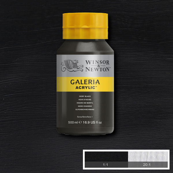 Galeria Acrylic Ivory Black 500ml