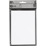Cards 10.5x15 cm, 220g - White (10 Pcs)