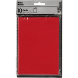 Red Cards 220g (Pack of 10)
