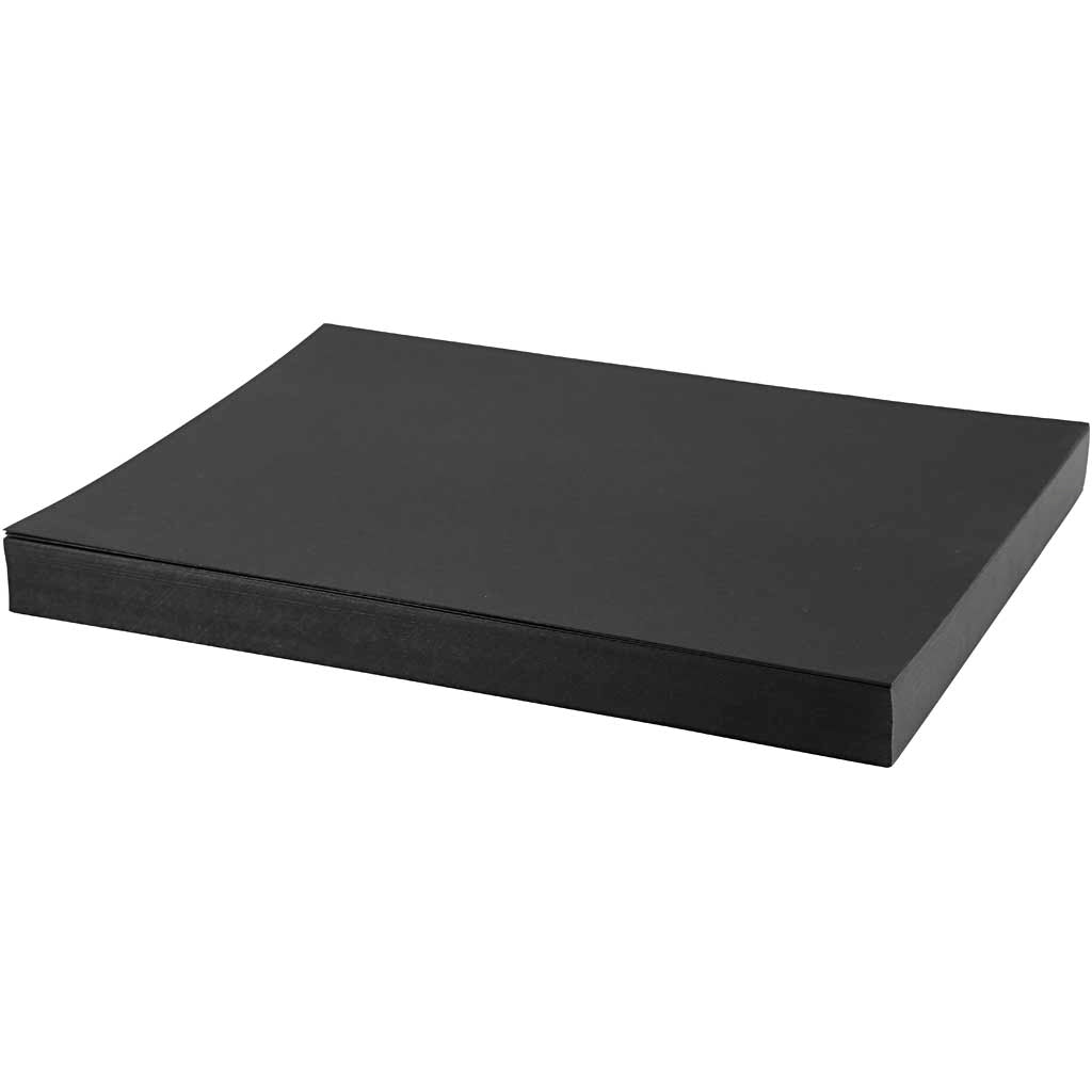 Card, A4 210x297 mm, 200 g, 100 sheets, black