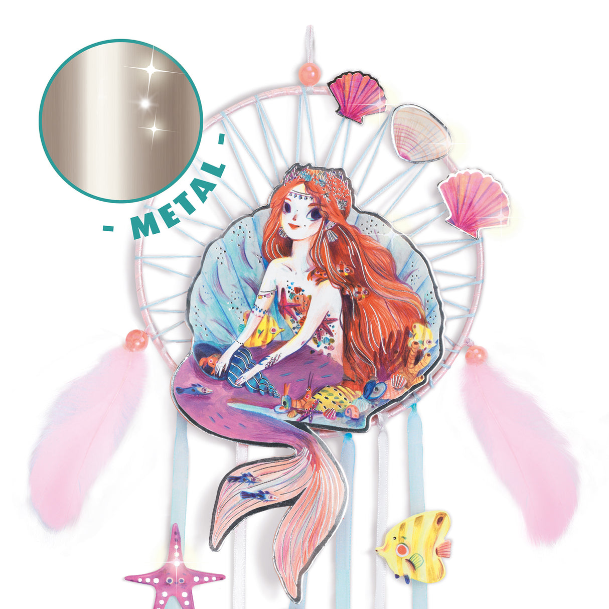 Djeco DIY Create Gentle Mermaid Dreamcatcher Kit