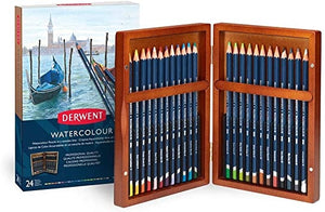 Derwent - Wooden Box - Watercolour Pencil (24)