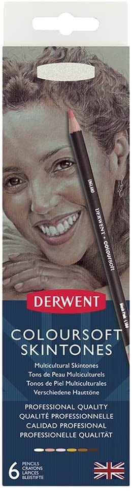 Derwent - Coloursoft Skintones 6 Tin