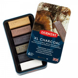 Derwent - XL Charcoal Blocks - 6 Tin
