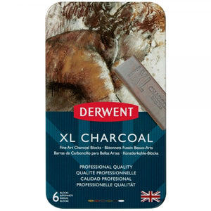 Derwent - XL Charcoal Blocks - 6 Tin