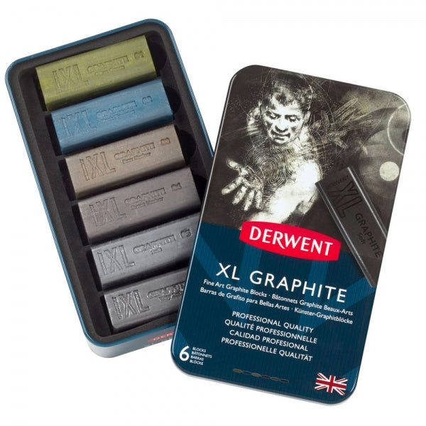 Derwent - XL Graphite Blocks - 6 Tin