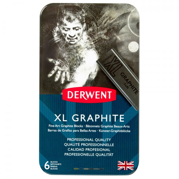Derwent - XL Graphite Blocks - 6 Tin