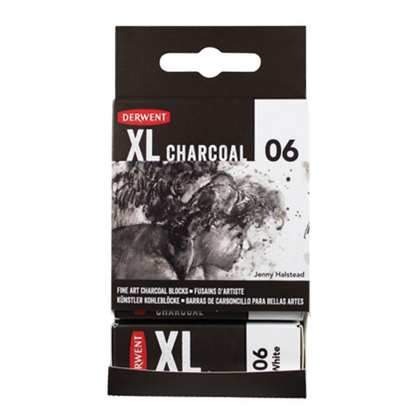 Derwent - XL Charcoal Block - White