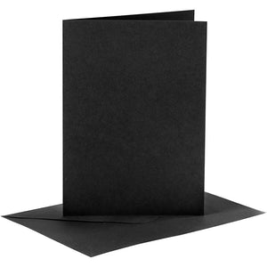 Cards/Env 6pk Black