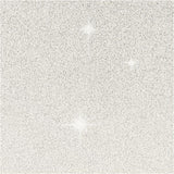 Cards/Env 6pk White Glitter