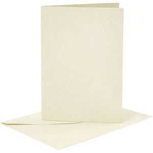 Cards/Envs Off White card size 10.5x15 cm