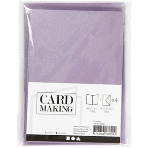 Cards/Envs Purple, card size 10.5x15 cm