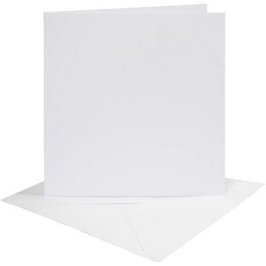 Cards/Envs white, 15,2x15,2 cm