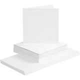 Cards/Envelopes card size 15x15 cm - White