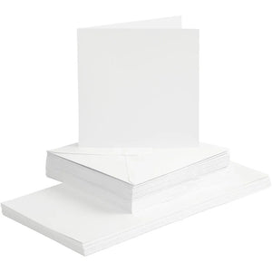Cards/Envs White, card size 15x15 cm,