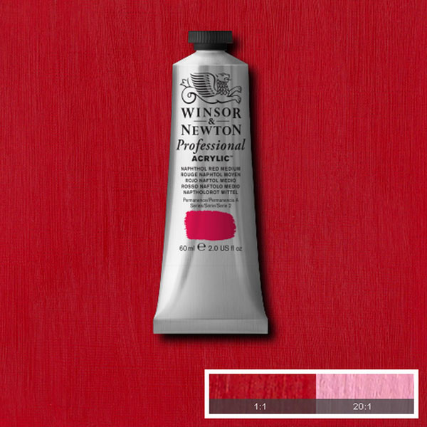 60ml Naphthol Red Medium - Professional Acrylic