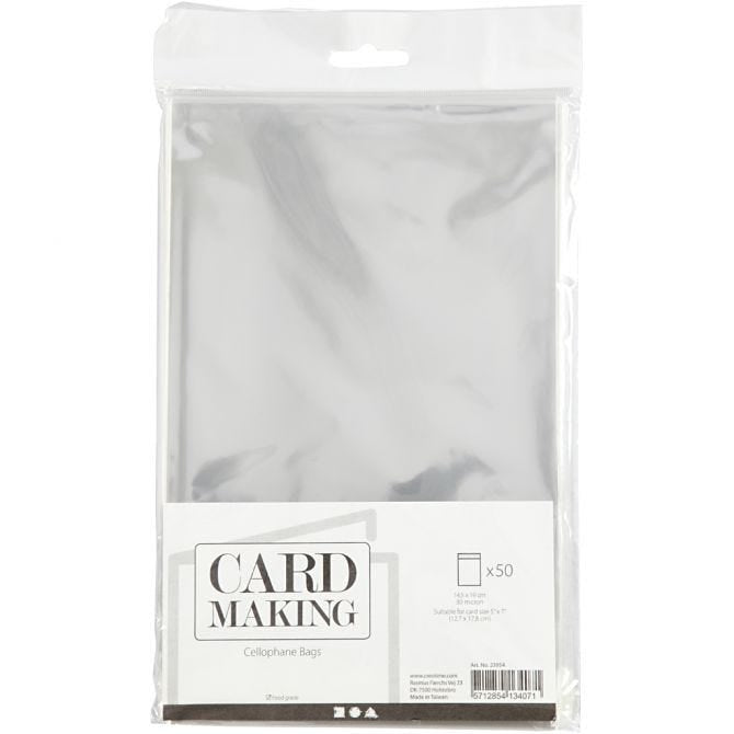 Cellophane Bag 13.7x19cm 50pcs 30 micron