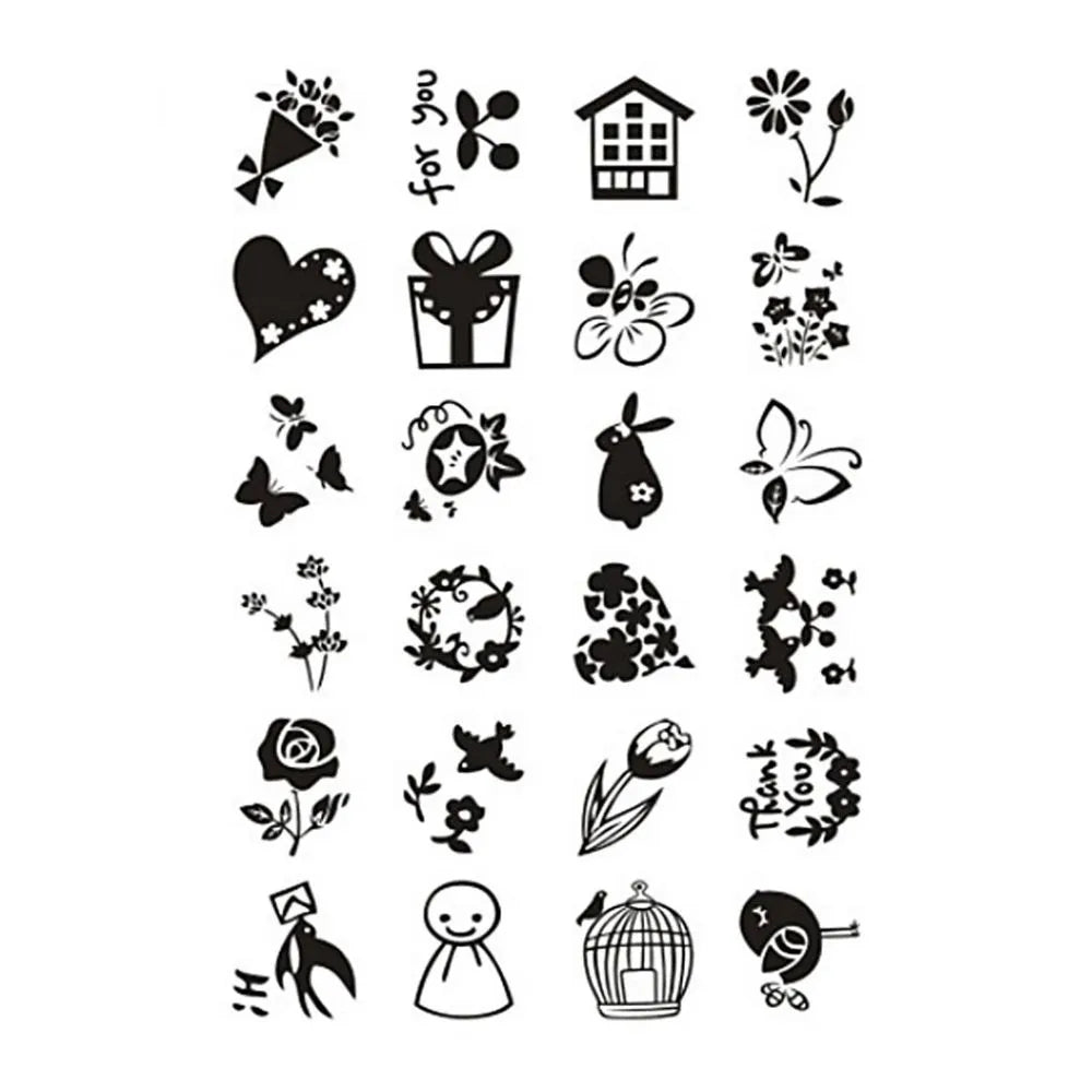 Clear Stamps, sheet 11x15.5 cm, 1 sheet