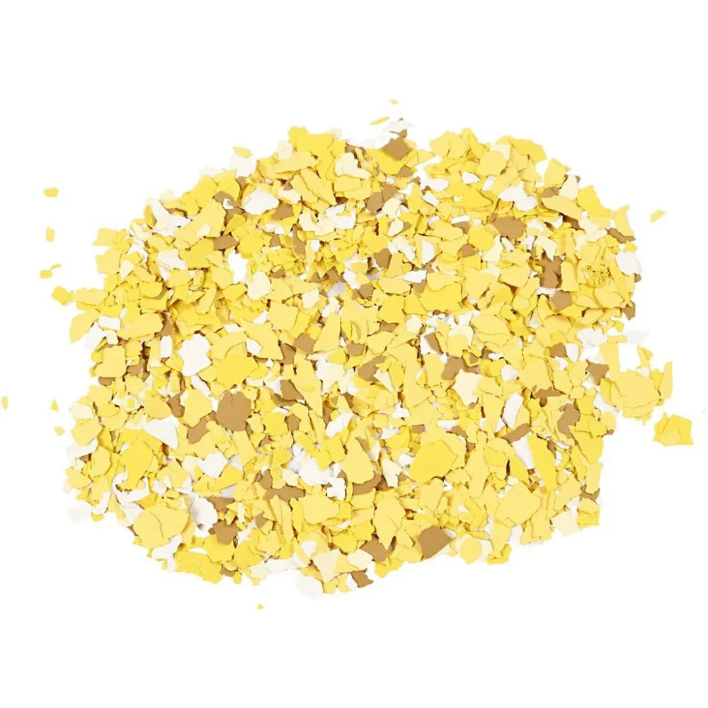 Terrazzo flakes, 90 g, yellow