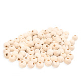 Wooden beads 100pcs d10mm