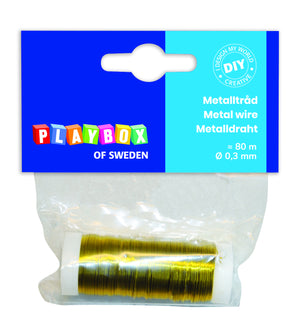 Metal wire 80m gold