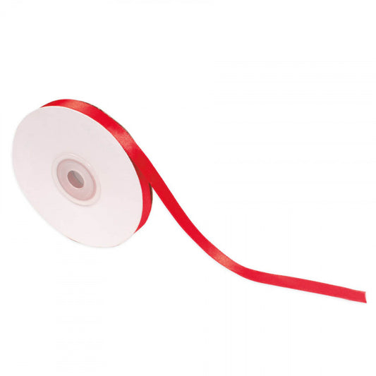 Satin ribbon 10mm red