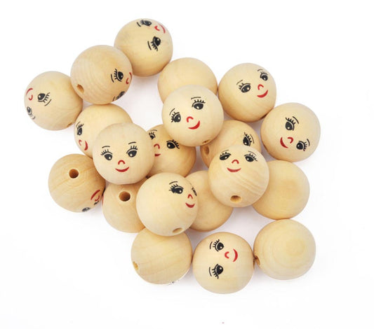 Wooden balls face diameter 22 mm