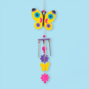 Craft set, wind chime, butterfly & flowers