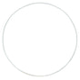 Metal ring, white, 35 cm